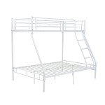 Panana Triple Metal Bunk Bed Frame - White