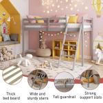 White Solid Pine 3Ft Single Bunk Bed Frame