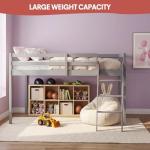 White Solid Pine 3Ft Single Bunk Bed Frame