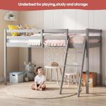 White Solid Pine 3Ft Single Bunk Bed Frame