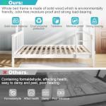 White Wooden Triple Sleeper Bunk Bed Frame