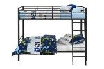 DHP Black Convertible Single Over Single Bunk Bed