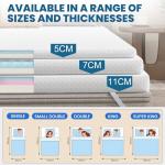Frideko 7Cm Memory Foam Mattress Topper For Single Beds