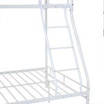 Panana Triple Metal Bunk Bed Frame - White