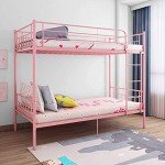 Pink Metal 3FT Single Bunk Bed Frame