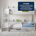 Stylish Triple Bunk Bed With Storage For Kids