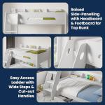 Stylish Triple Bunk Bed With Storage For Kids