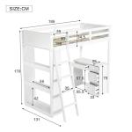 Merax Kids Bunk Bed with Desk and Storage