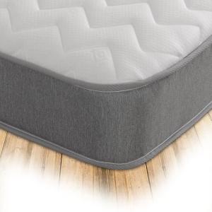 Zig Zag Double Mattress with Memory Foam - Grey