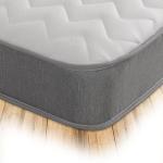 Zig Zag Double Mattress with Memory Foam - Grey