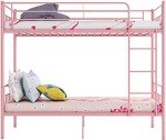 Pink Metal 3FT Single Bunk Bed Frame