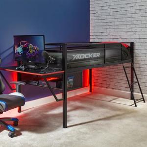 X-Rocker Sanctum Mid Sleeper Gaming Bed with Desk