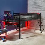 X-Rocker Sanctum Mid Sleeper Gaming Bed with Desk