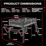 X-Rocker Sanctum Mid Sleeper Gaming Bed with Desk