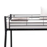 Black Triple Sleeper Metal Bunk Bed Frame