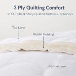 Extra Deep Quilted Mattress Protector For Double Bed