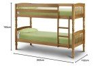 Julian Bowen Wooden Pine Single Bunk Bed
