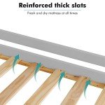 Sturdy Double Bunk Bed with Guardrails and Stairs