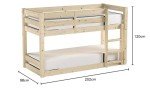 Stockton Low Sleeper Bunk Bed, 3ft Single