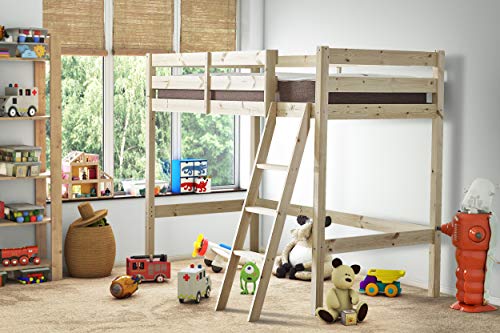 Oscar High Sleeper Loft Bunk Bed - 3ft Single