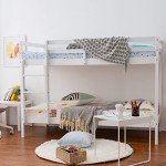 Panana White Wooden Bunk Bed, 3ft Single