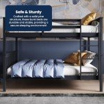 Sturdy Grey Wooden Double Bunk Beds for Kids