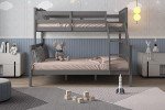 Grey Flair Wooden Triple Bunk Bed