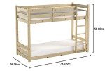 Pluto Low Classic Single Bunk Bed