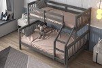Grey Flair Wooden Triple Bunk Bed