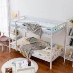 Panana White Wooden Bunk Bed, 3ft Single