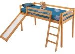 Blisswood Solid Pine Kids Bunk Bed with Slide
