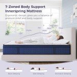 12-Inch Hybrid Double Mattress for Comfort & Breathability