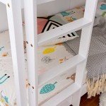 Panana White Wooden Bunk Bed, 3ft Single