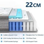 Molblly 4FT6 Hybrid Pocket Sprung Mattress