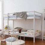 Panana White Wooden Bunk Bed, 3ft Single