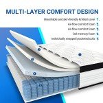 Avenco 8-Inch Gel Memory Foam Double Mattress