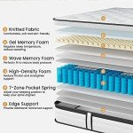 King Size Gel Memory Foam Mattress - Medium Firm