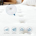 Inofia 10-Inch King Hybrid Memory Foam Mattress
