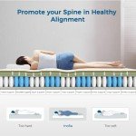 Inofia 10-Inch King Hybrid Memory Foam Mattress