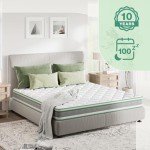 Novilla 10.6" Memory Foam Double Mattress with Edge Support