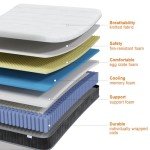 MOLPHIT 10-Inch Double Innerspring Memory Foam Mattress