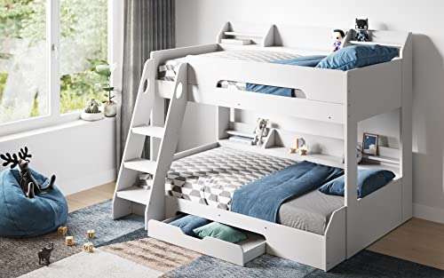 Stylish Triple Bunk Bed With Storage For Kids