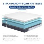 Comfortable 4ft6 Double Memory Foam Mattress
