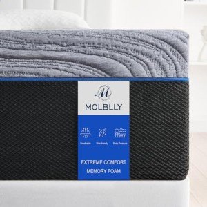 Molblly Super King Memory Foam Mattress 180x200 cm