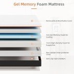 Vesgantti 16CM Gel Memory Foam Mattress 90x190CM