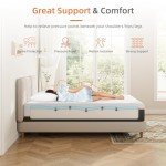Vesgantti 16CM Gel Memory Foam Mattress 90x190CM