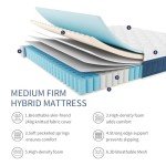 King Size Gel Memory Foam Hybrid Mattress