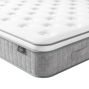 TeQsli 10-Inch Gel Memory Foam Hybrid Mattress