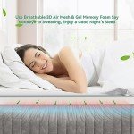 TeQsli 10-Inch Gel Memory Foam Hybrid Mattress