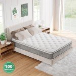 TeQsli 10-Inch Gel Memory Foam Hybrid Mattress